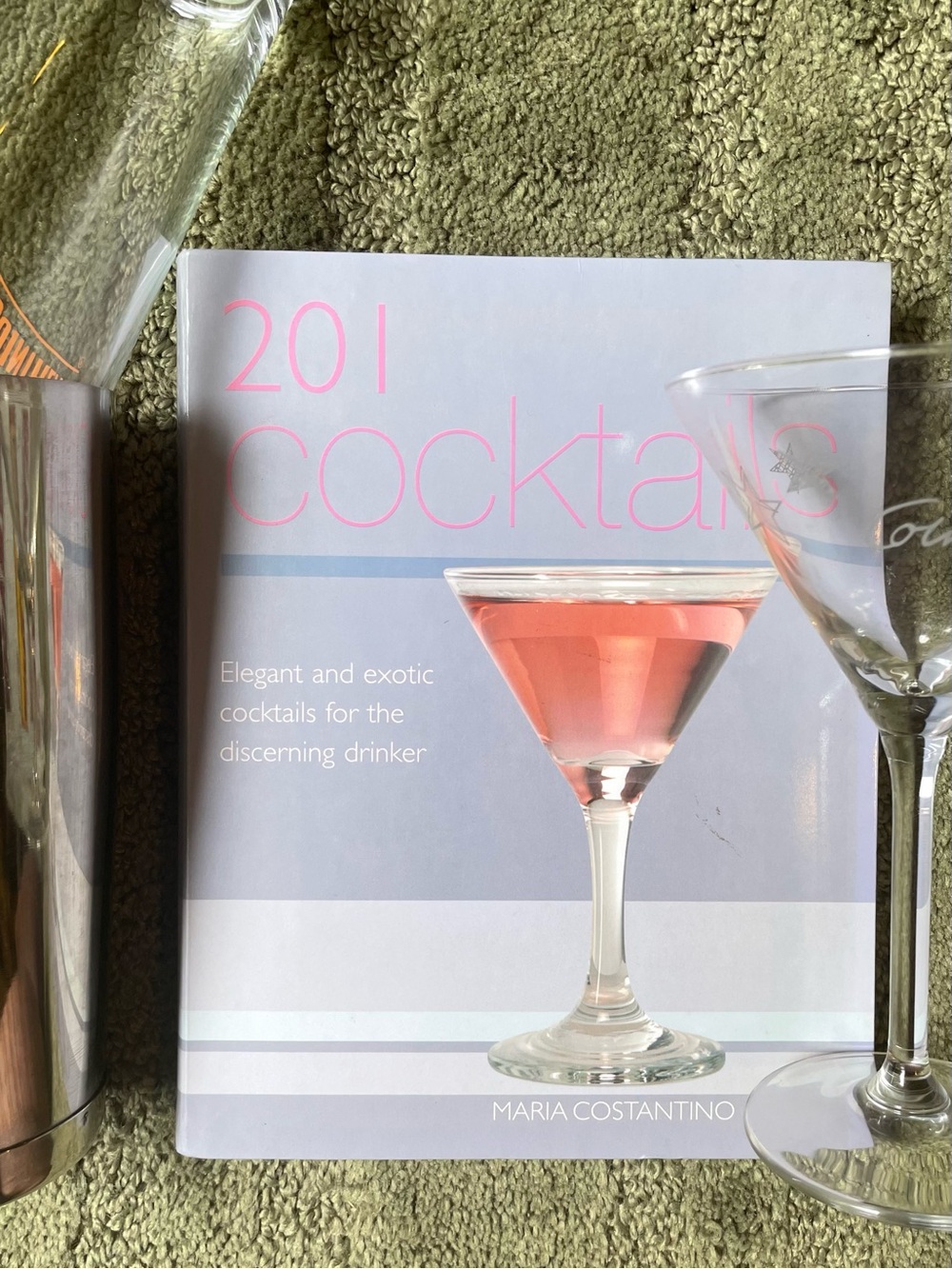 Bundle: Cocktails Recipe Book and Cointreau Shaker and Glass